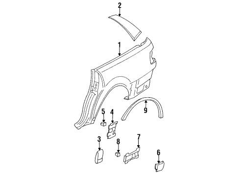 Audi 4A9-809-603-B Quarter Panel