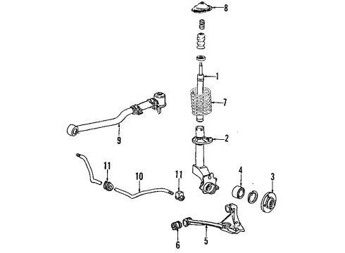 Audi 857-511-115-D-952 Coil Spring