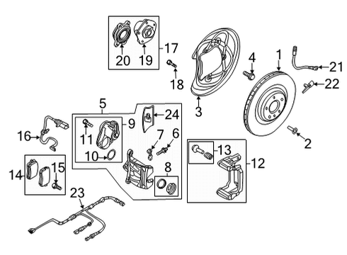 Audi 6X0-973-722-G Adjust Motor Connector