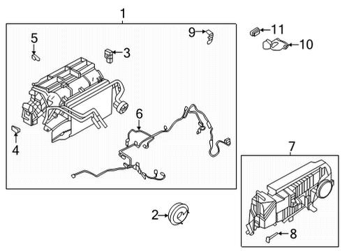 Audi 971-857-340 Air Distributor Clamp
