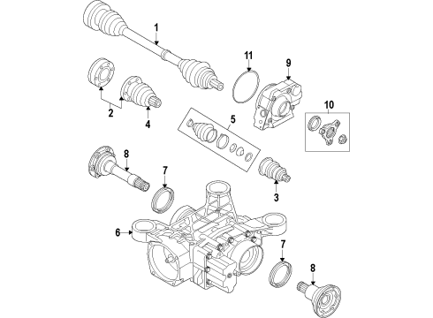 Audi 8J0-521-101-AB Drive Shaft