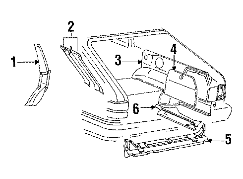 Audi 445-863-913-B-1FG Lower Trim