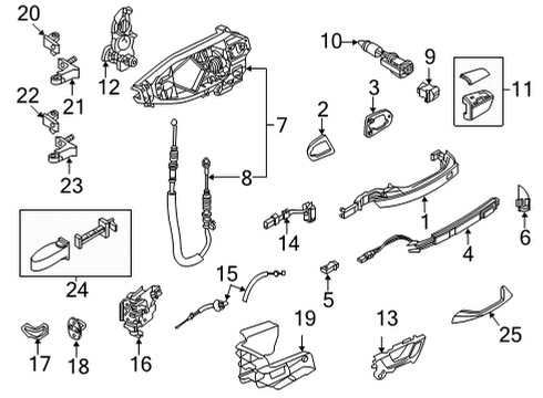 Audi WHT-007-097 Handle, Outside Bolt