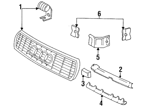 Audi 4A0-853-237-A Mount Bracket