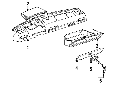 Audi 811-857-093-C-01Z Glove Box