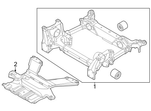 Audi WHT-010-182 Suspension Crossmember Mount Bolt