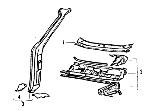 Audi 811-809-201-C Pillar