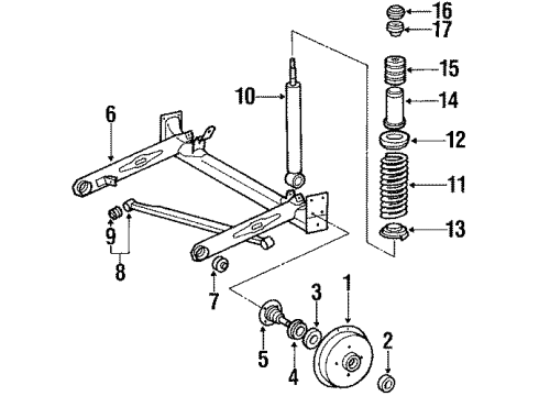 Audi 431-505-172-A Track Arm Assembly Bushing