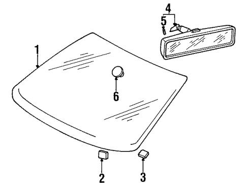 Audi 8G0-845-099-P Windshield