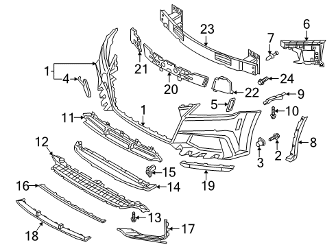 Audi N-912-328-01 Spoiler Center Screw