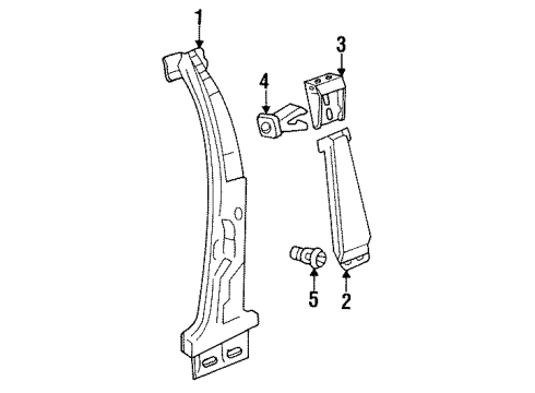 Audi 893-853-380 Molding Grommet