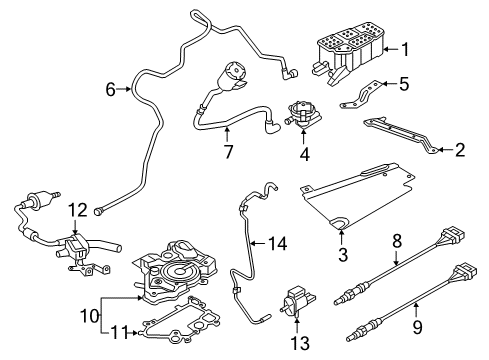 Audi 04E-906-262-CR Oxygen Sensor