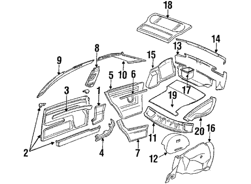 Audi 893-867-272-H-01C Kick Panel