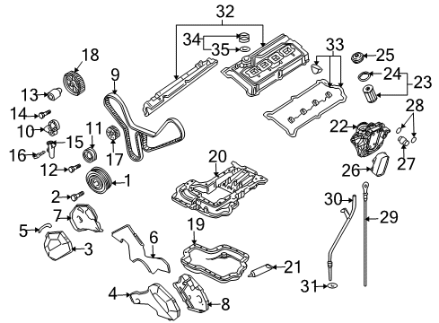 Audi 077-103-245-B Oil/Air Separator