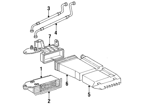 Audi 035-117-185-C Cooler Assembly Mount Bracket