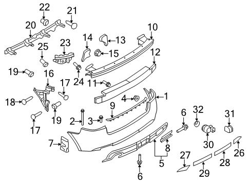 Audi 8P0-919-281-5PR Switch