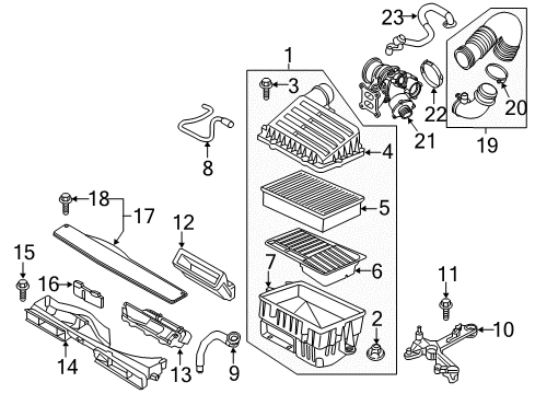 Audi 8S0-129-734 Mount Bracket Spacer