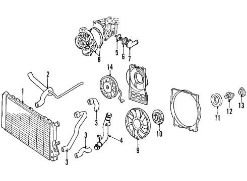 Audi 4A0-121-251-A Radiator