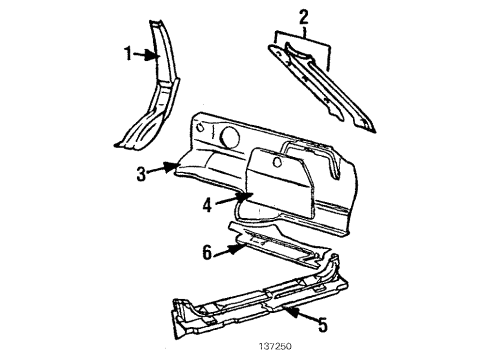 Audi 445-863-471-B-3DB Rear Body Trim