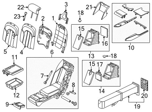 Audi 4H0-963-552-C Seat Cushion Heater