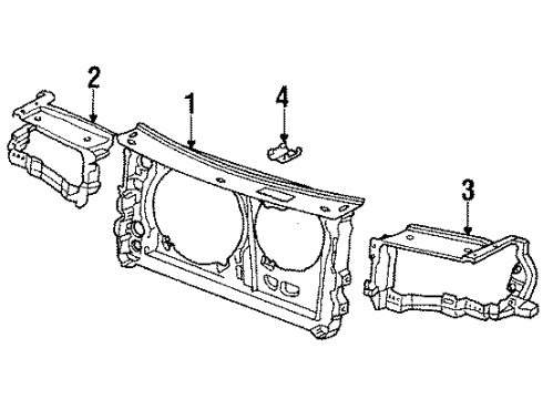 Audi 441-805-855-C Headlamp Frame