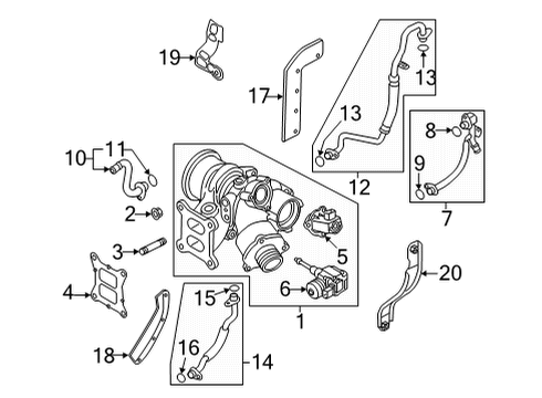Audi 06K-103-230-A Turbocharger Union