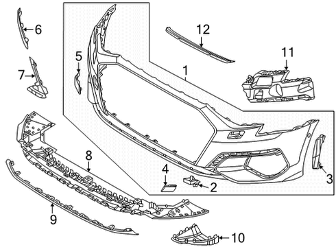 Audi 8K0-805-399-D Impact Bar Bolt