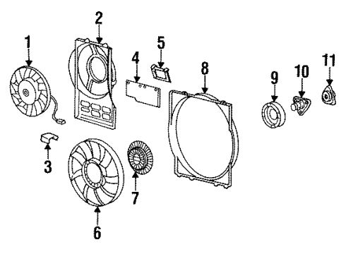 Audi 893-121-304 Shroud Clip