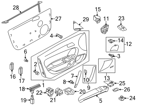 Audi 8J0-959-577-A Mirror Motor