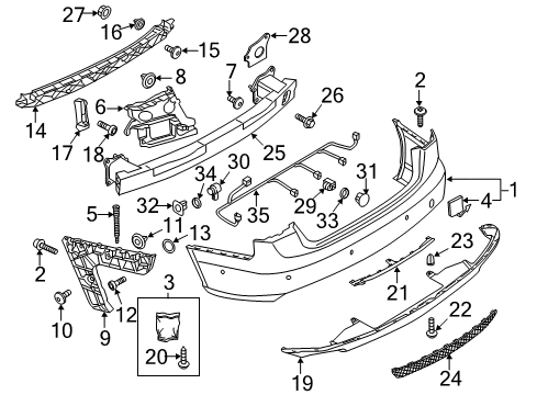 Audi 4G0-807-791-3Q7 Chrome Strip