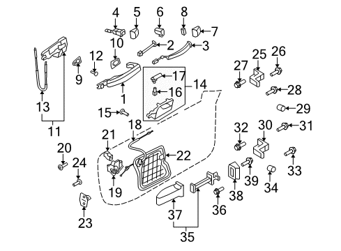 Audi 8T0-837-461-B Window Regulator
