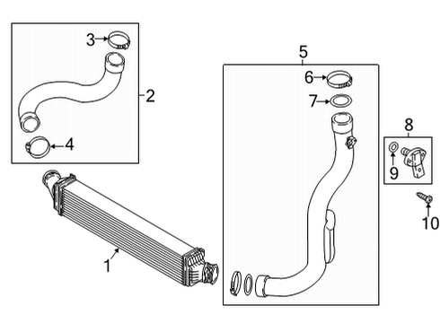Audi 80A-145-738-M Intercooler Hose