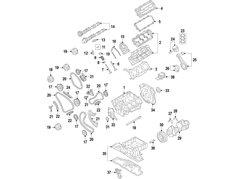 Audi 06E-103-171-CF Rear Main Seal Retainer