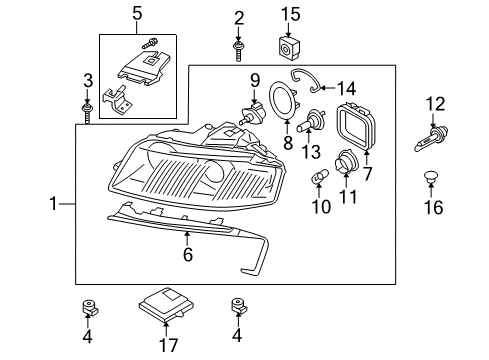 Audi 8P0-955-101 Cylinder
