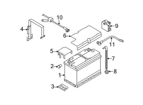 Audi 4F9-971-225-B Positive Cable