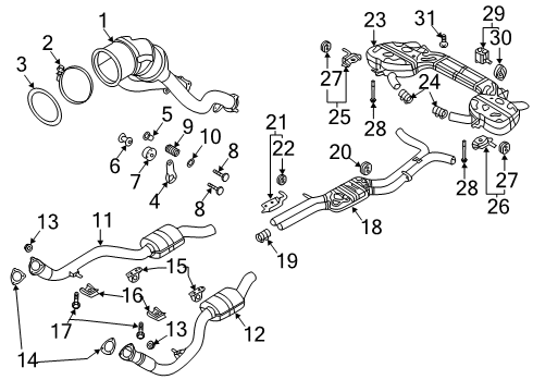 Audi N-105-031-02 Front Bracket Screw