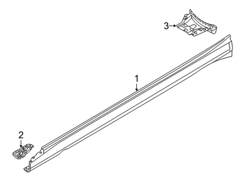 Audi 9J1-853-755 Side Trim Retainer Clip