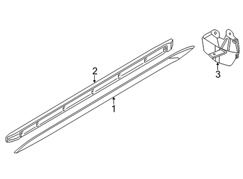 Audi 8Y0-898-705 Retaining Bracket Mount Kit