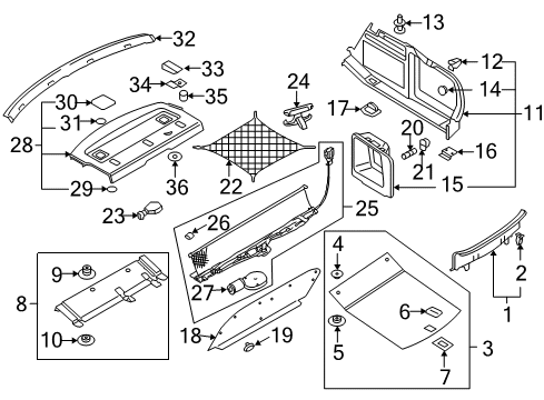Audi 4F9-861-549 Hinge