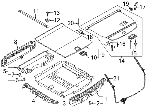 Audi 4G9-898-026 Drive Unit Retainer