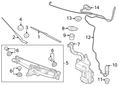 Audi 8Y0-955-453-C Reservoir