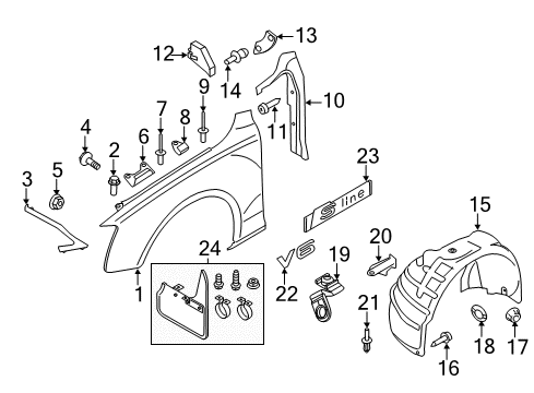 Audi 8E0-853-601-A Nameplate