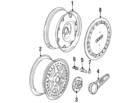 Audi 895-601-025-E-Z7P Wheel, Alloy