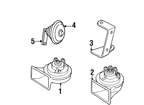 Audi 4A0-951-229-C Horn Bracket