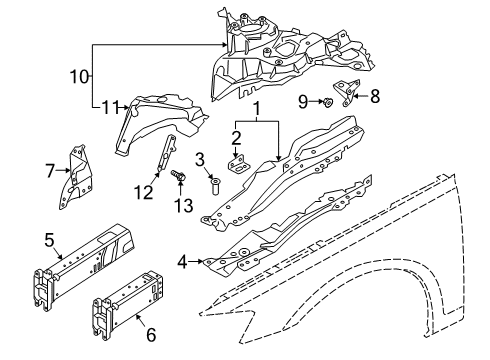 Audi N-910-377-01 Rail End Nut