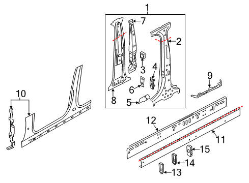 Audi 4G0-809-398 Damper Insulator