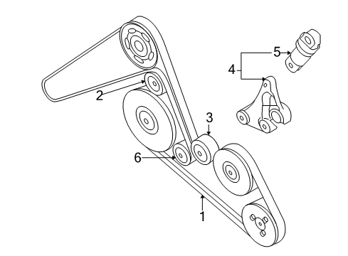 Audi 077-903-310 Idler Pulley Cap