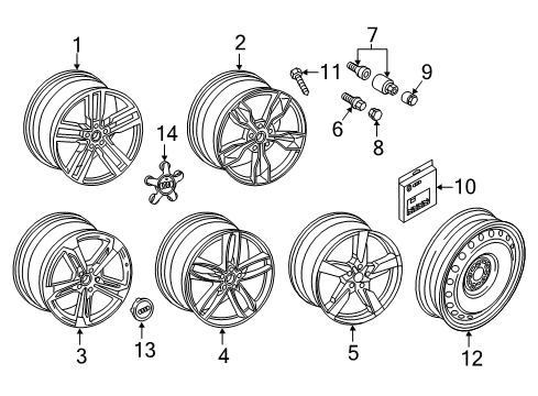 Audi 8S0-601-025-CN Wheel, Alloy