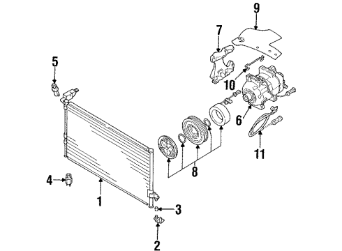 Audi 8A0-260-403-AA Condenser