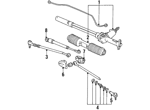 Audi 441-419-801-D Tie Rod Assembly